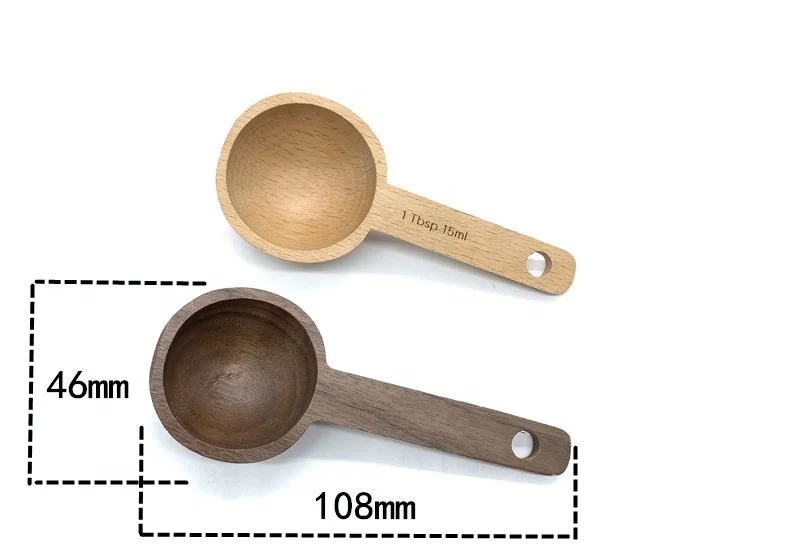 
Mini Wooden Scoops Bath Salt Spoon Candy Flour Measuring Spoon Tbsp 