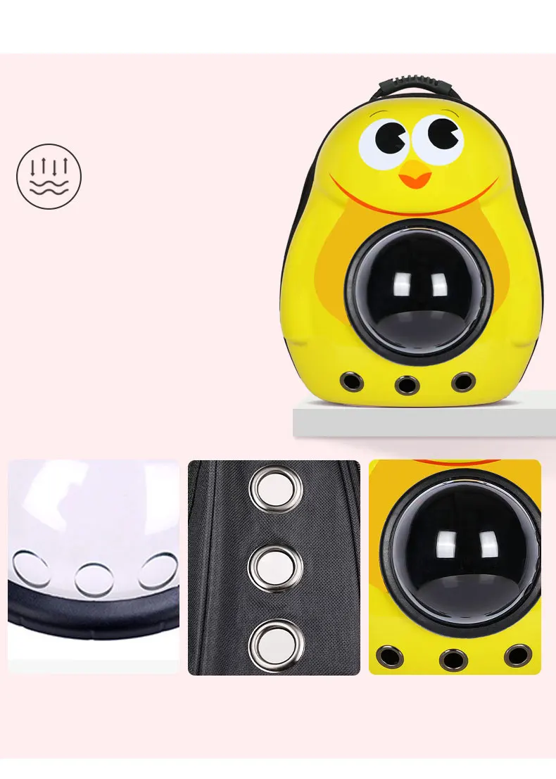 New Style Pet Convenient And Breathable Pet Bags Double Shoulder Cat Dog Space Capsule Bag Pet Backpack Supplies