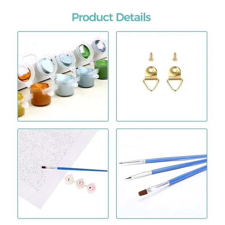 DIY Mysterious Deer Oil Painting Funny Framed Painting by Numbers Kit for Home Decor or Gift