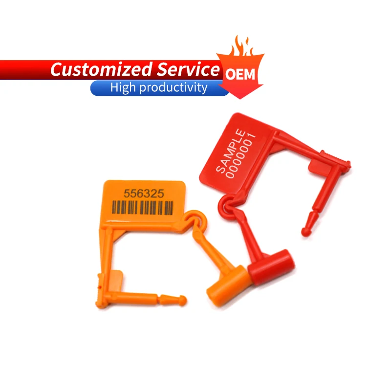 BCL102 custom made plastic padlock seals cheap disposable padlock security padlock seal