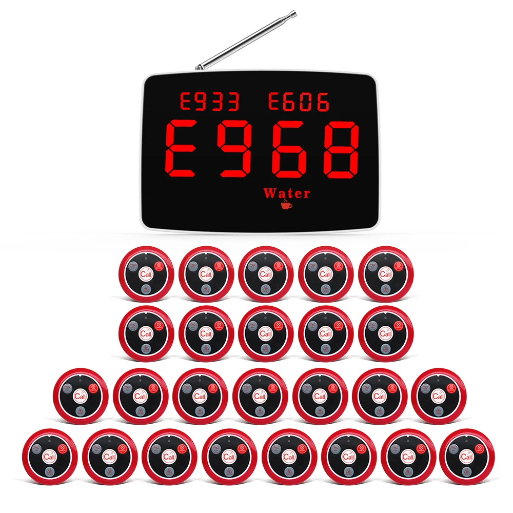 Artom German French Russian Arabic waiter call system with customized logo