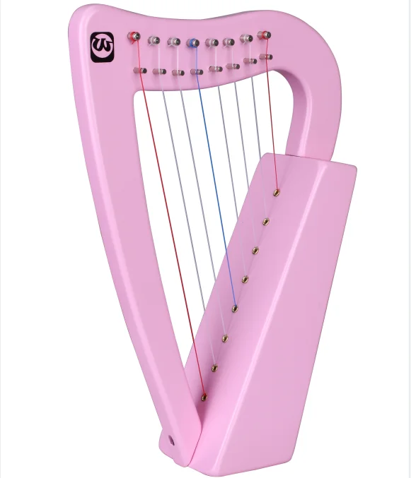 Handmade 8 Strings Harp pink
