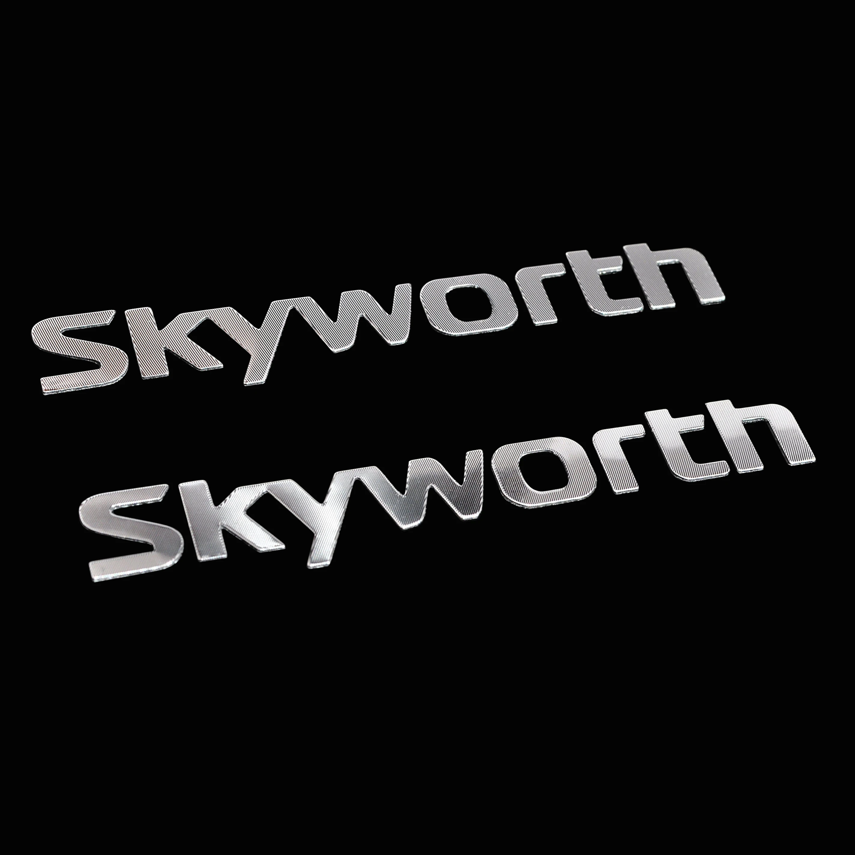 Diamond cut aluminum separate logo for home-appliances