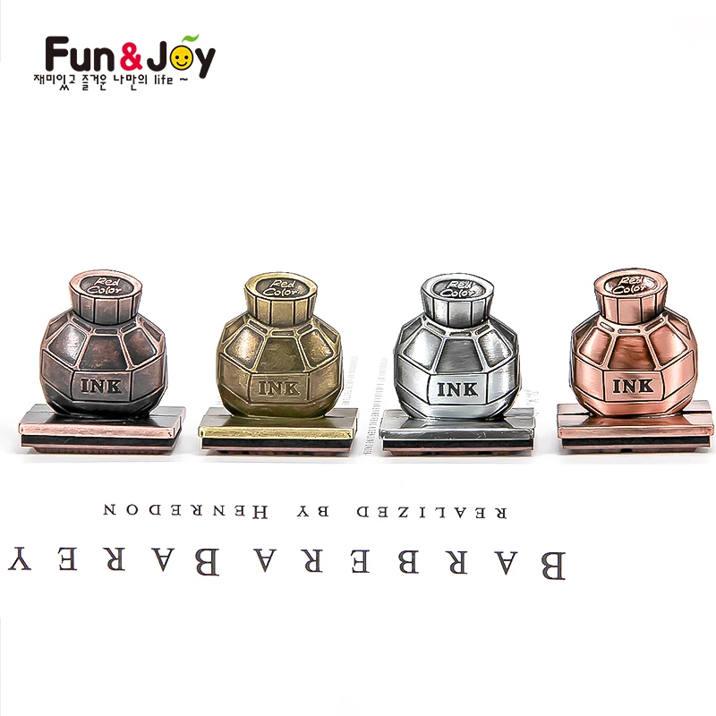 
Funny alloy Kids Scrapbooking Inking Stamps for Children with Round Handle 