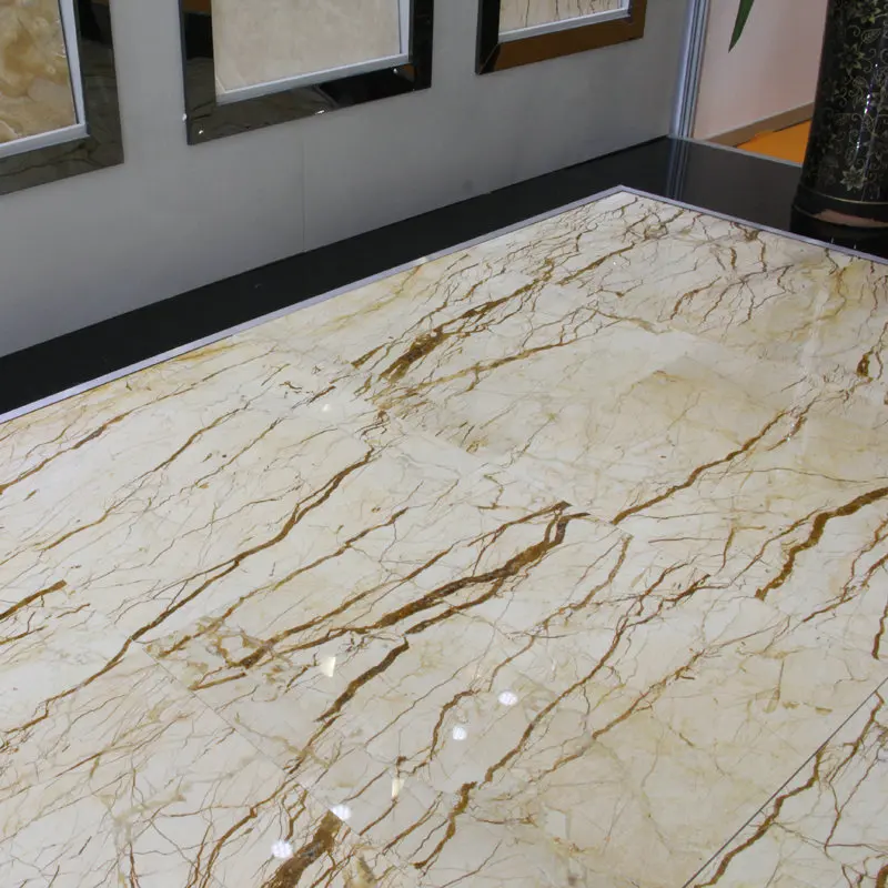 Home Decoration Yellow Luxurious Bathroom Tile Slab Floor Chinese Marble Tiles Marble