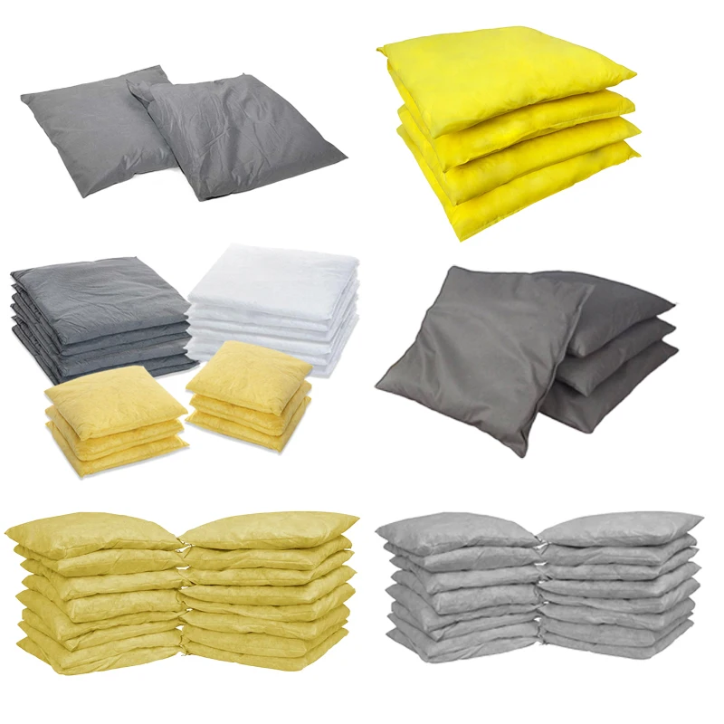 Масляный абсорбирующий контроль пролива Только сорбенты для амортизирующих носков химический средство серая универсальная Экологичная подушка