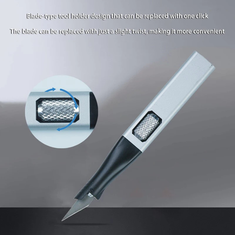 hot sale carving knife set  household manual rubber stamp tool aluminum cutting paper open express knife carving knife