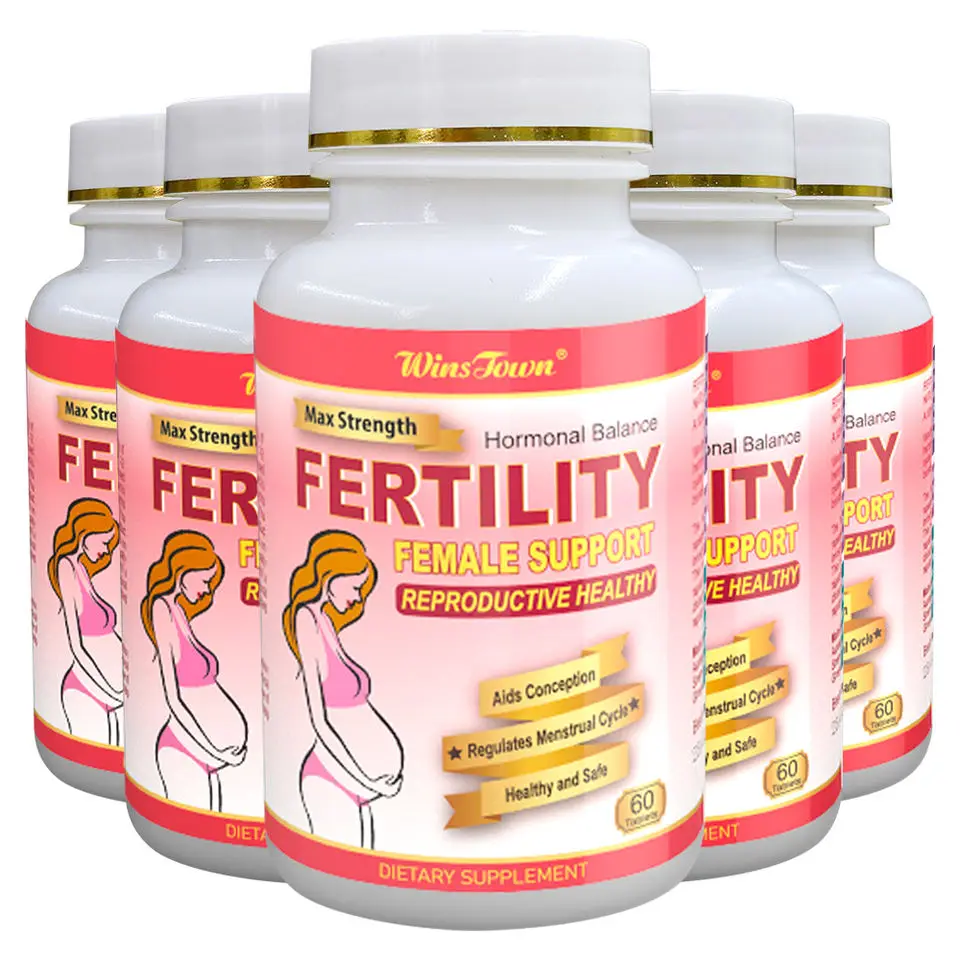 Female Fertility Tablet winstown Natural organic Cleaning Womb herbs pills detox fertility capsule for women having baby