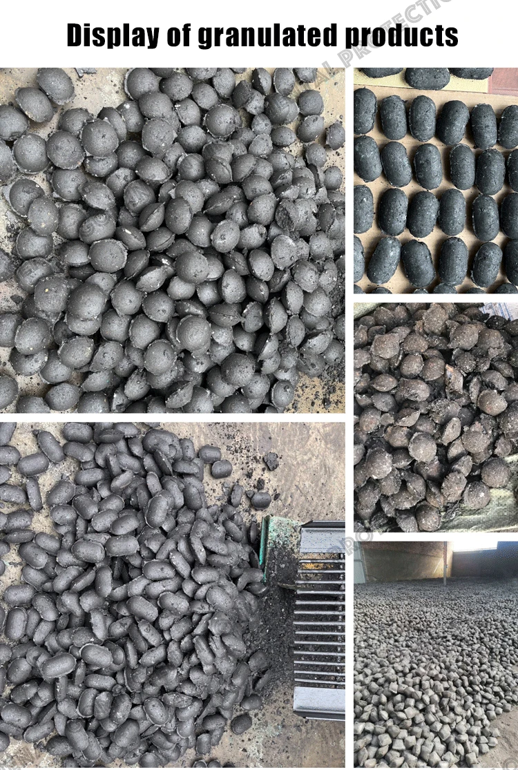 Good Quality Pillow Oval Square Charcoal Balls Press Coal Fuel Pellets Maker Carbon Black Briquette Machine