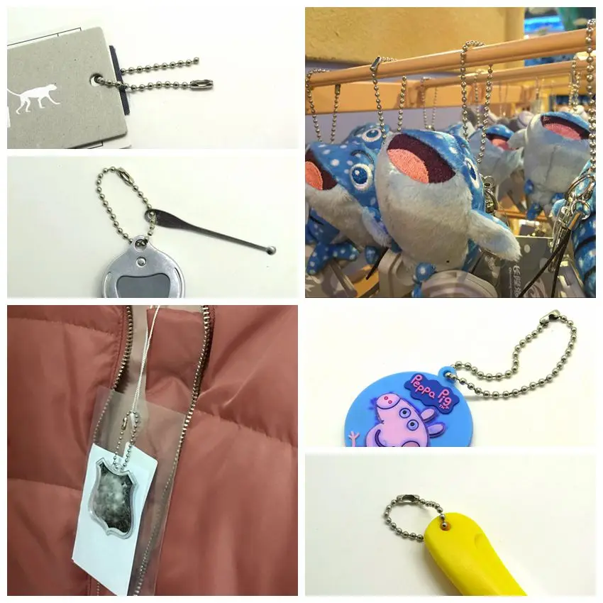 YIWANG Wholesale Different Size Nickel Plated Metal Bead Ball Chain Necklace Accessory