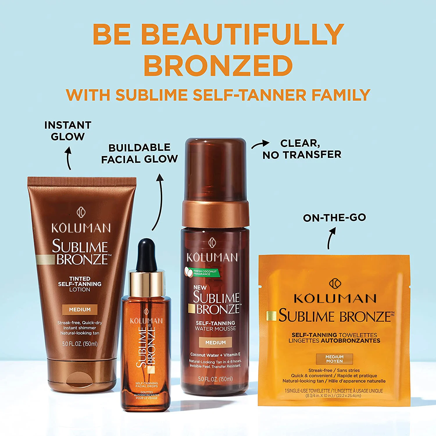 Private brand suntan lotion manufacturers face natural bronze Tan cream