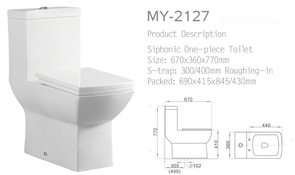 Western modern sanitary ware water conserving dual flush one piece porcelain toilet