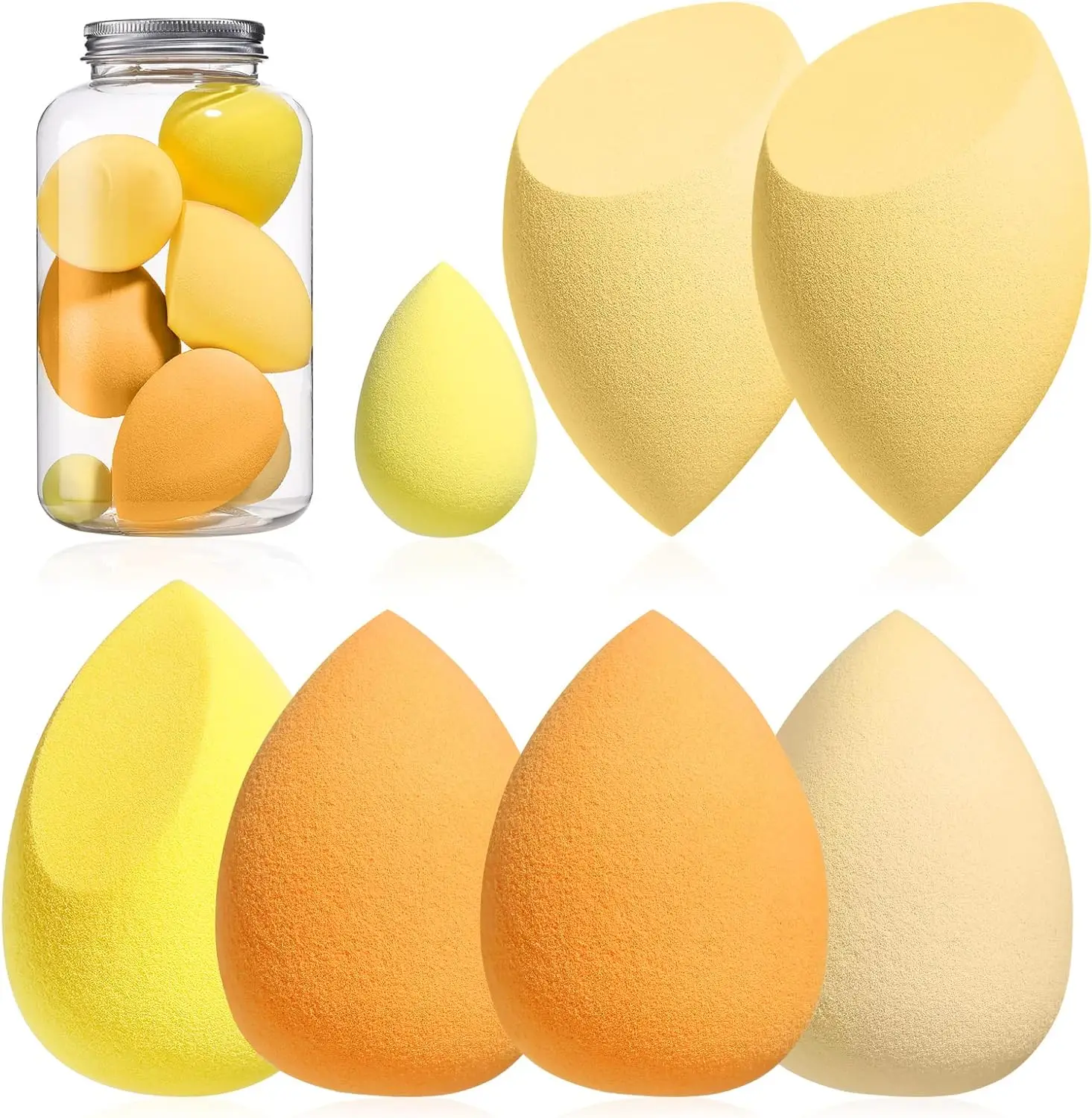 High quality soft pu facial makeup sponge set for liquid BB cream concealer