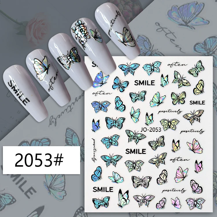 Nail supplies for professionals accessory Self-adhesive Nail Art Stickers 3D Decals