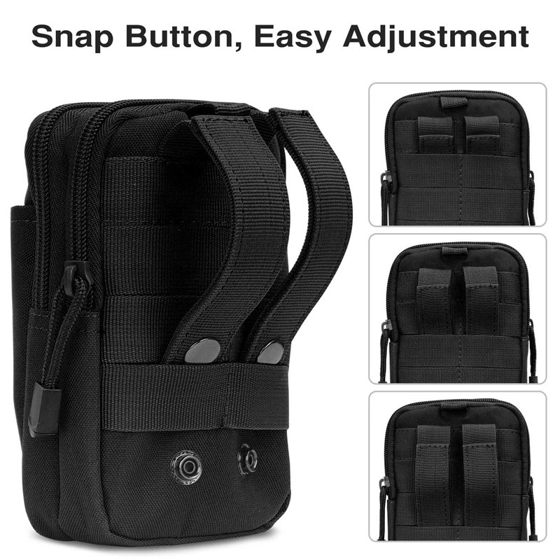 Universal Outdoor Tactical Gadget Sports Pouch Sling Case Molle Waist Bag With Zipper Wallet Pouch Purse Phone Bag