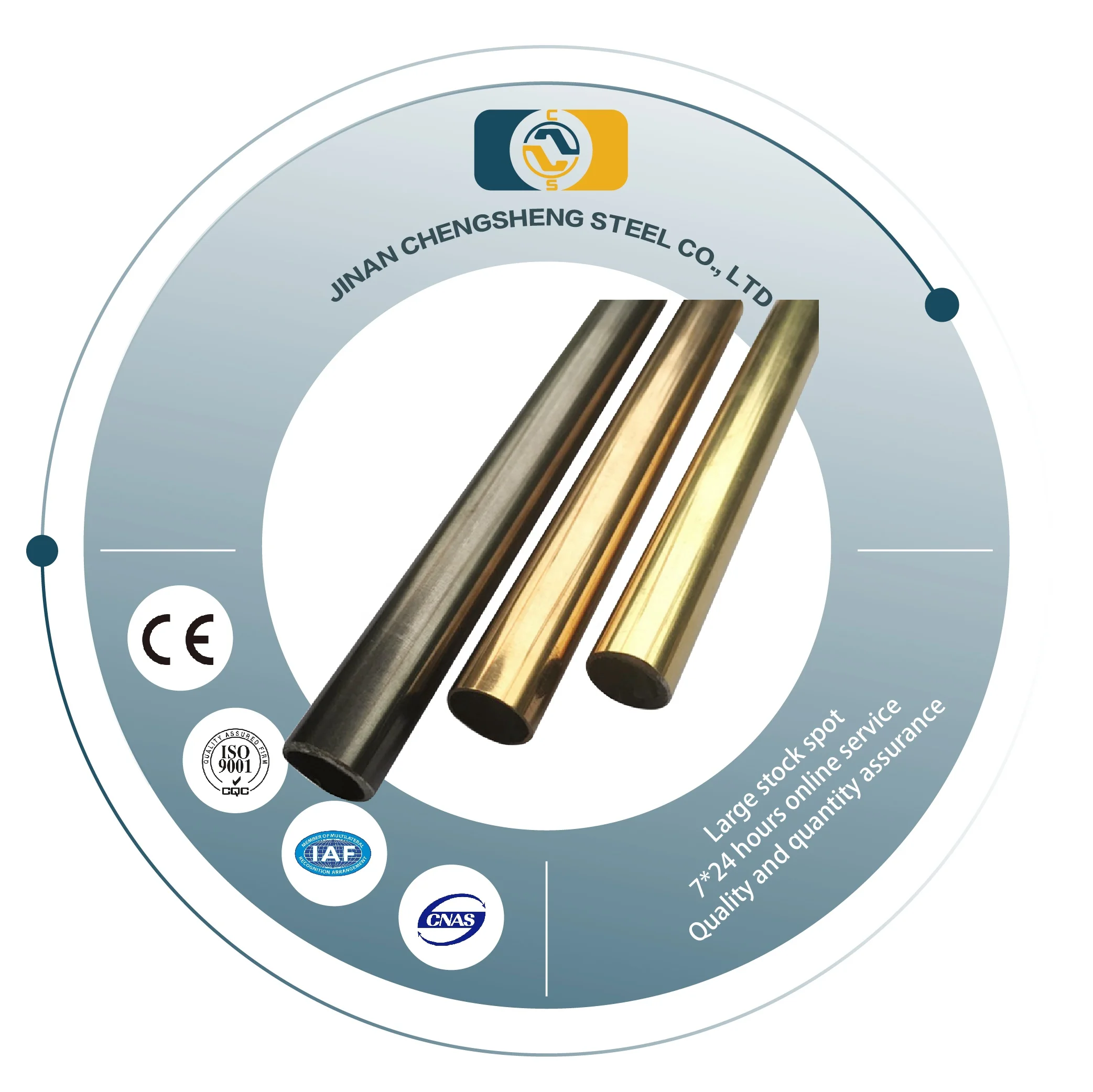 Stainless Steel Handrail Pipe 10mm*2mm 0.5mm 0.7mm Thickness 1 Inch 1.25 Sch 40 1/2 102 Mm Smls 12x1 Stainless Steel Pipe