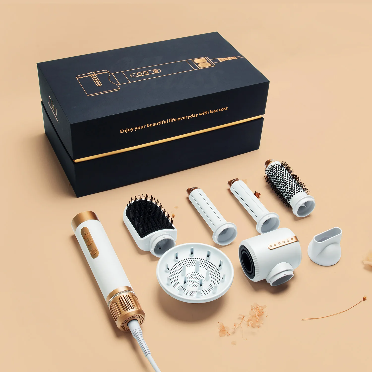 Wholesale 7 In 1 Hair Styler And Dryer One Step Volumizer Hot Air Brush Styler High Speed Ionic Hair Dryer