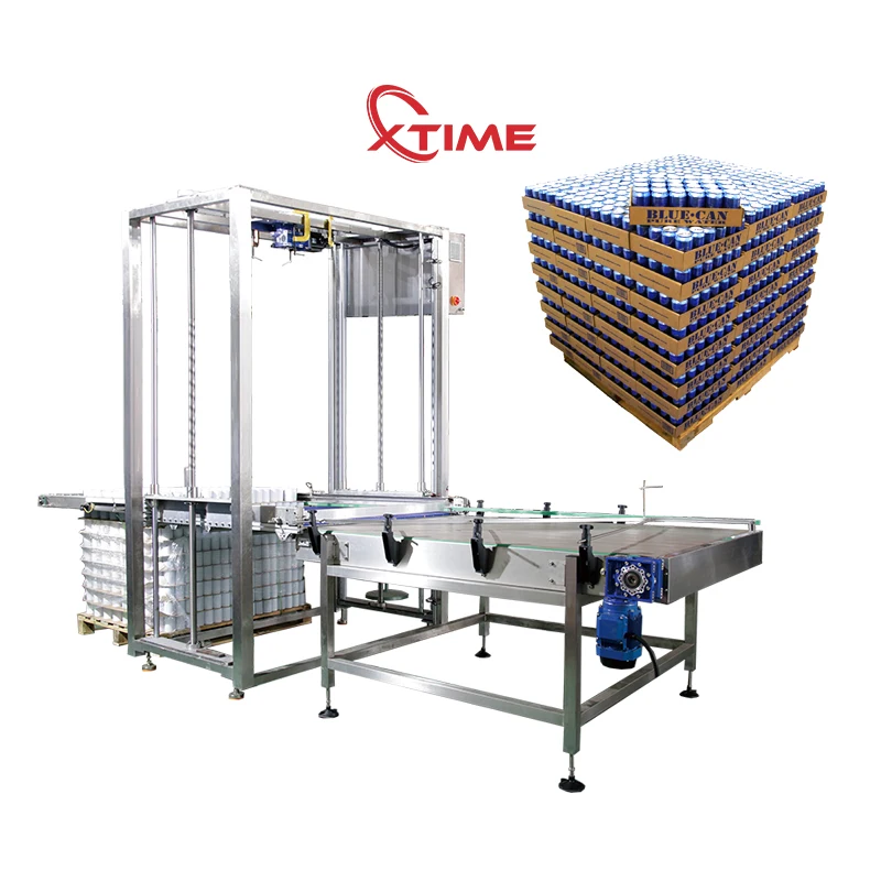 Jar Depalletizer Machine Low Level Automatic Empty Glass Bottle/Jerrycan/glass Packaging Line Depalletizing Machine