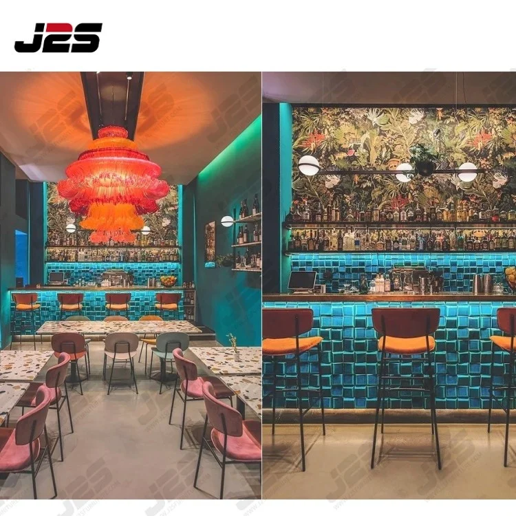 Custom European Modern used furniture cafe wood restaurant sets for sale