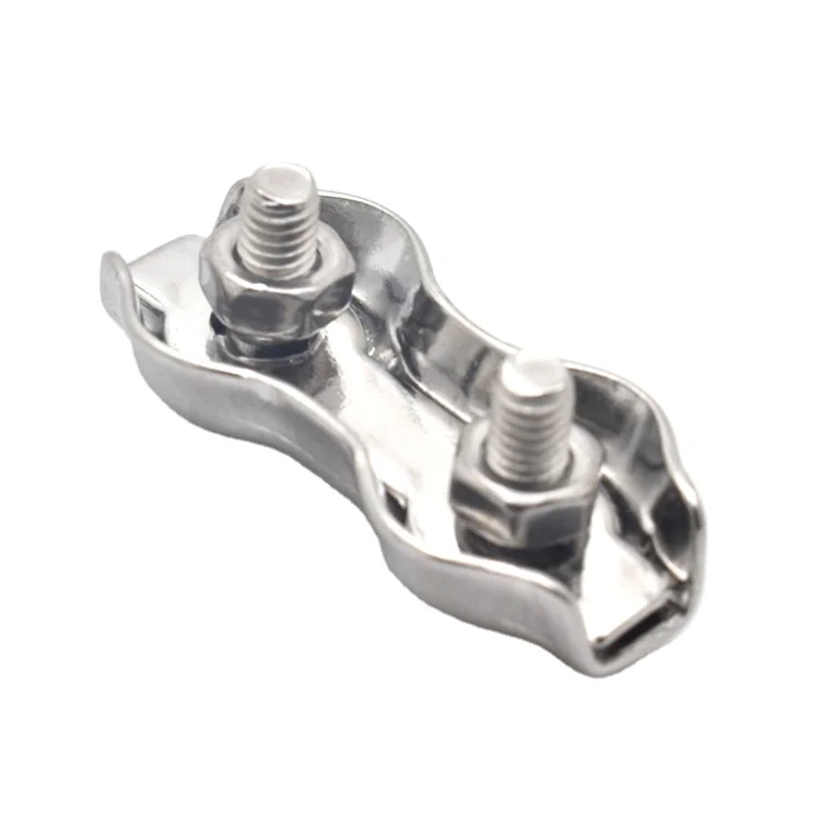Marine grade stainless steel wire rope clips cable clamp duplex wire rope clip wholesale