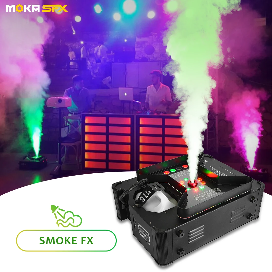 MOKA SFX H-F01 Hi-Super Jet Fog Machine for DJ Nightclub Stage Concert Wedding CO2 Jet Smoke machine Cylinder jet machine Bar