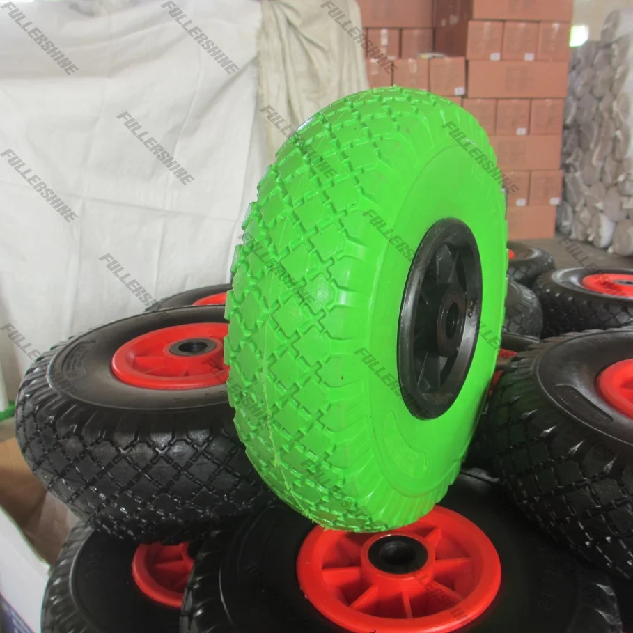 10 inch 3.00-4 pu foam wheel for hand trolley