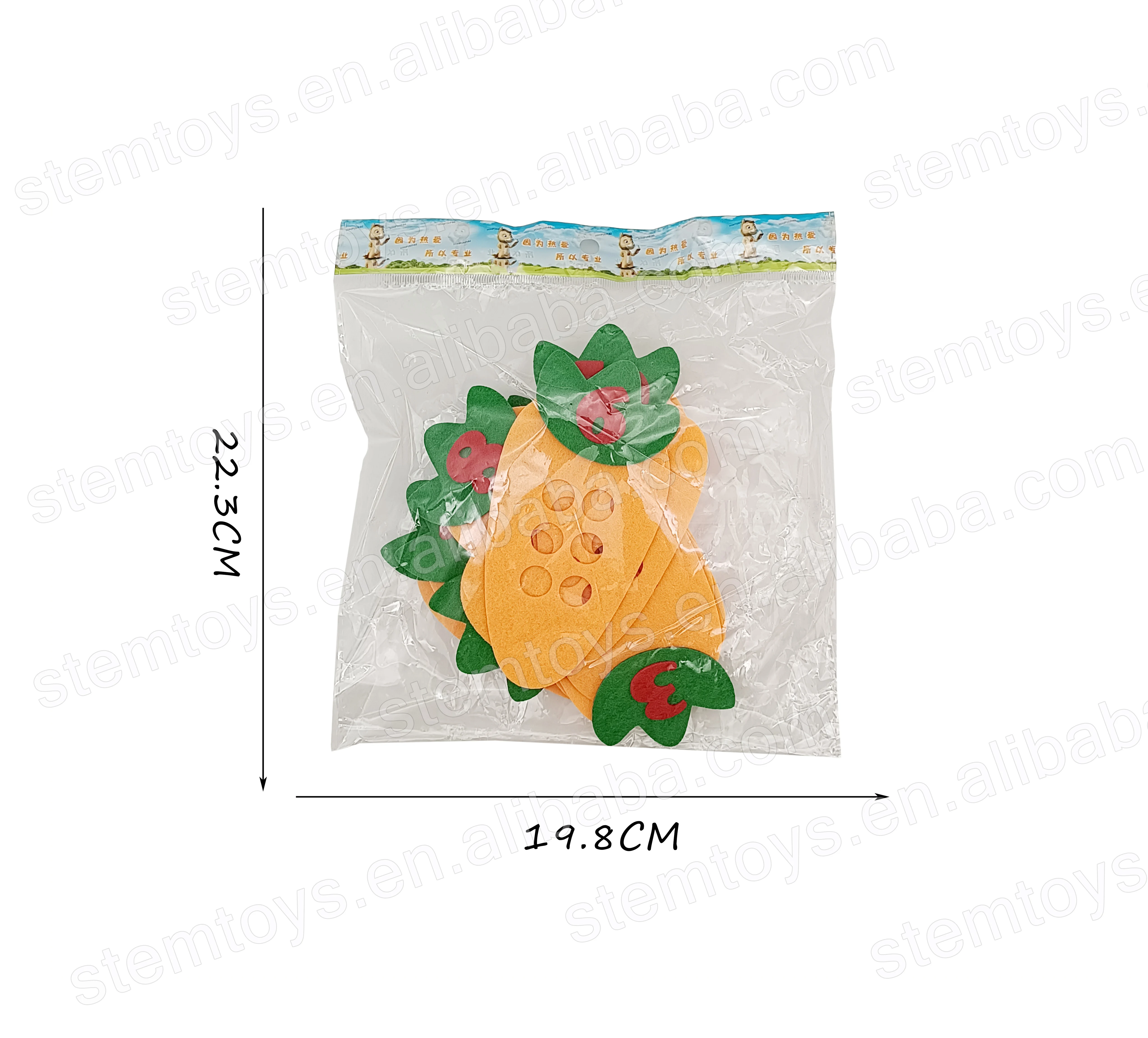 Montessori DIY puzzle preschool easy math learning carrots children felt craft non-woven fabric stem educational toys for kids
