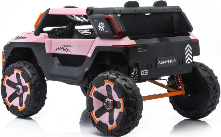 12V Kids Electric Ride on UTV Car Remote Control, 4WD 3-5km/H Max Speed, Bluetooth USB Music Player, 4 Wheels Suspension
