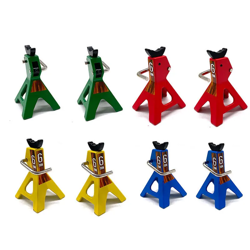 Metal 6 Ton /3 Ton Scale Jack Stands Height Adjustable Repairing Tool For 1/10 RC Crawler  Trx-4 Trx4  SCX10