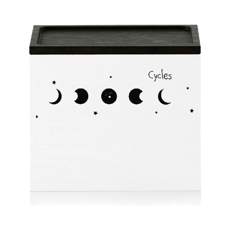 Girl stuff Tampon Holder for Bathroom, Feminine Product Organizer, Pad Organize Case with hinged lid