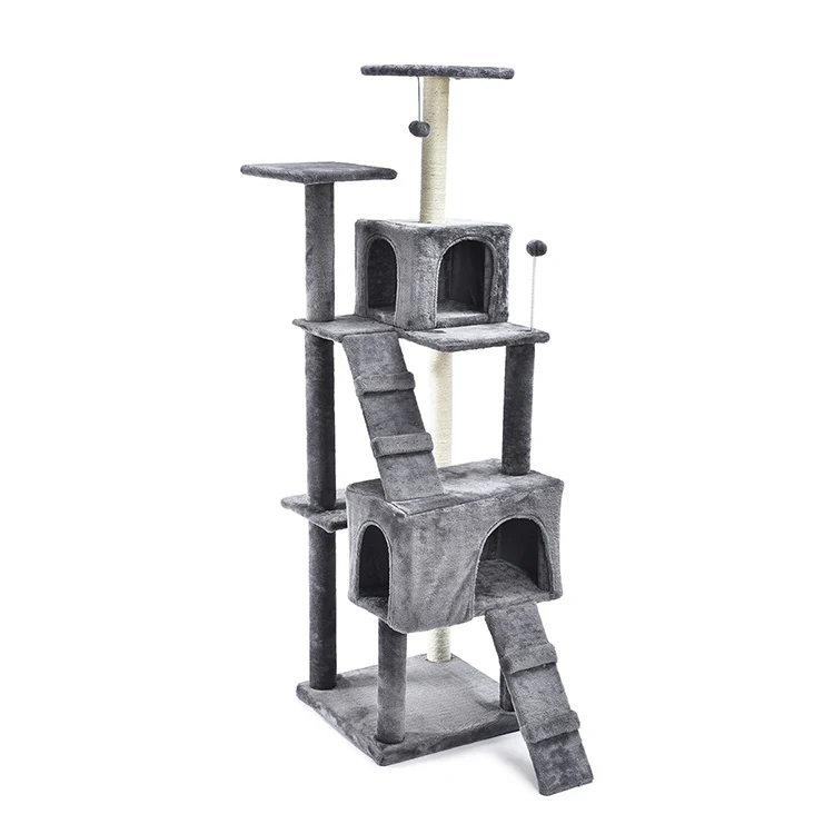
Customized Climbing Sisal Scratcher Cat Tree House 