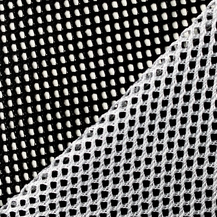 Eco-friendly glitter quadrilateral net fabric sportswear fabric garment hat lining inner