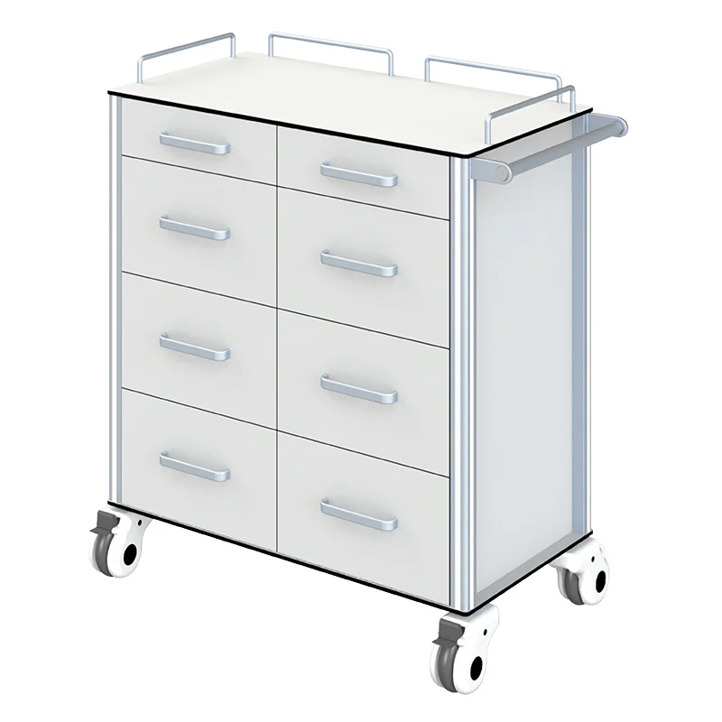 Hot sale Multiple storage cabinets Stainless Steel Instrument Trolley