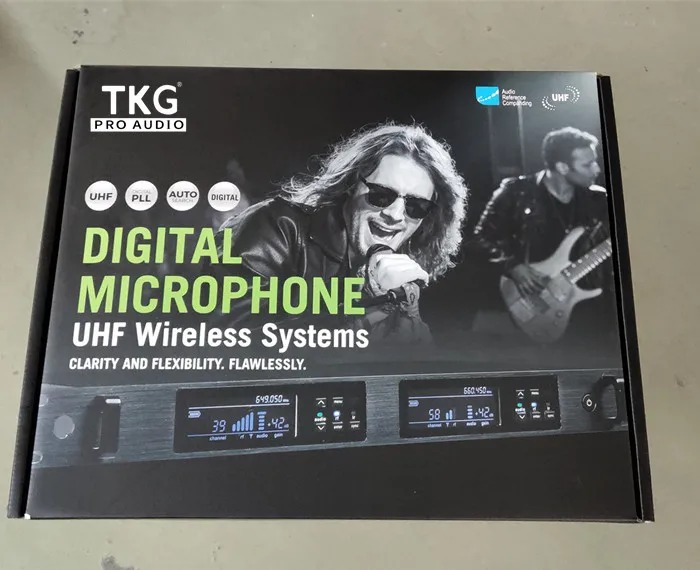 TKG True Diversity QLX-24D KSM9 condenser outdoor performance stage show uhf dual channel wireless microphone professional mic