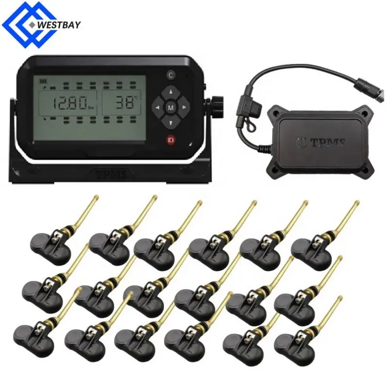 Westbay 6 8 10 12 14 16 18 22 24 26 Wheel Tire pressure monitoring sensor universal and programmable TPMS sensors for Ford