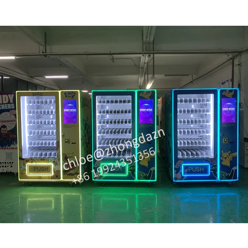 ZhongDa Popular Sale Japanese Card Dispenser Machine Trading Card Vending Machine with Card Reader