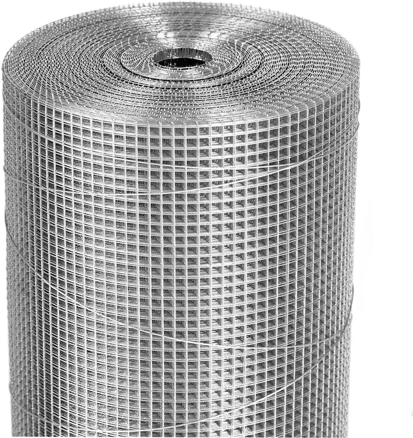 Factory price galvanized 20 gauge steel wire mesh 1x1 stainless steel welded wire mesh