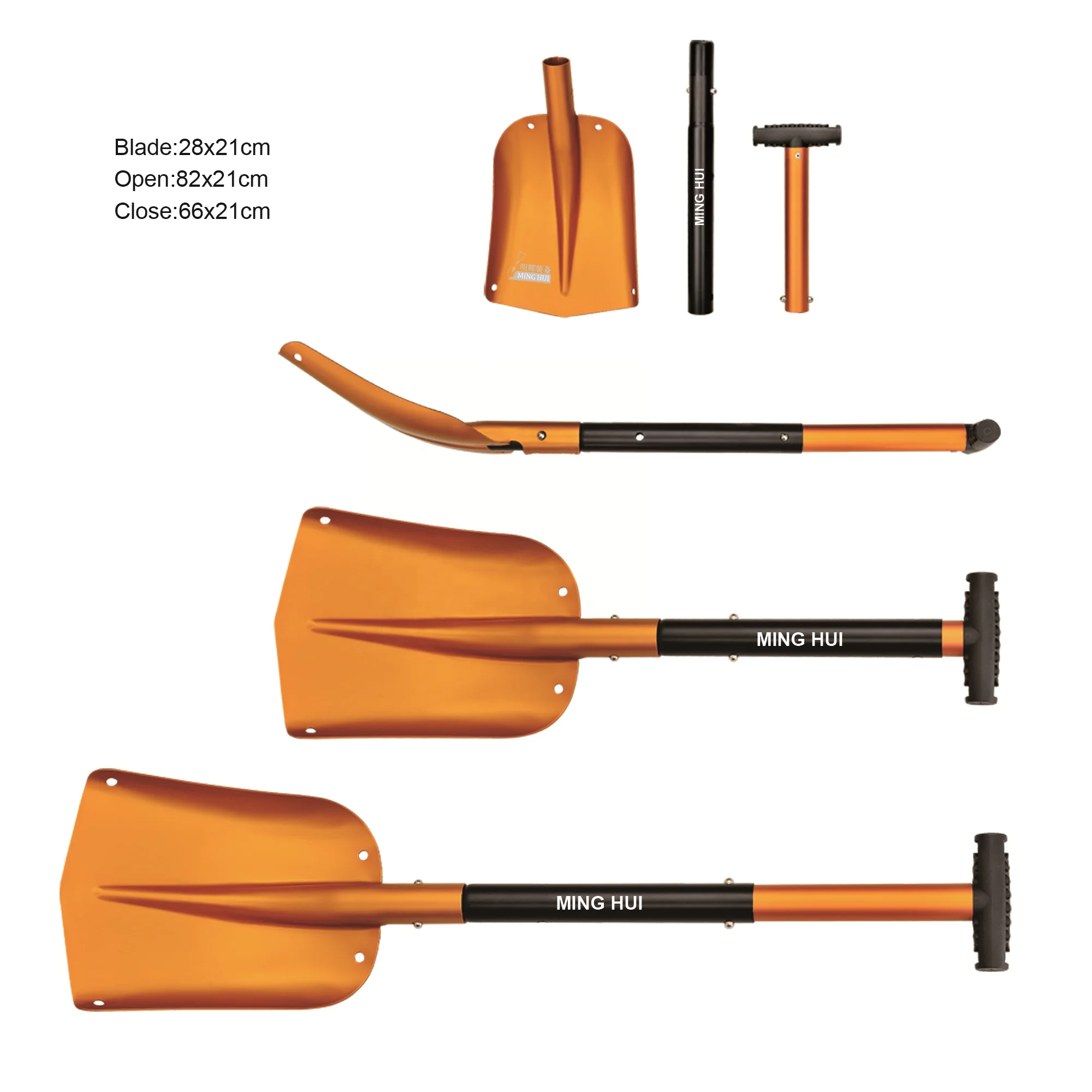 
602 shovel remove snow removal tool snow pusher with wooden handle 