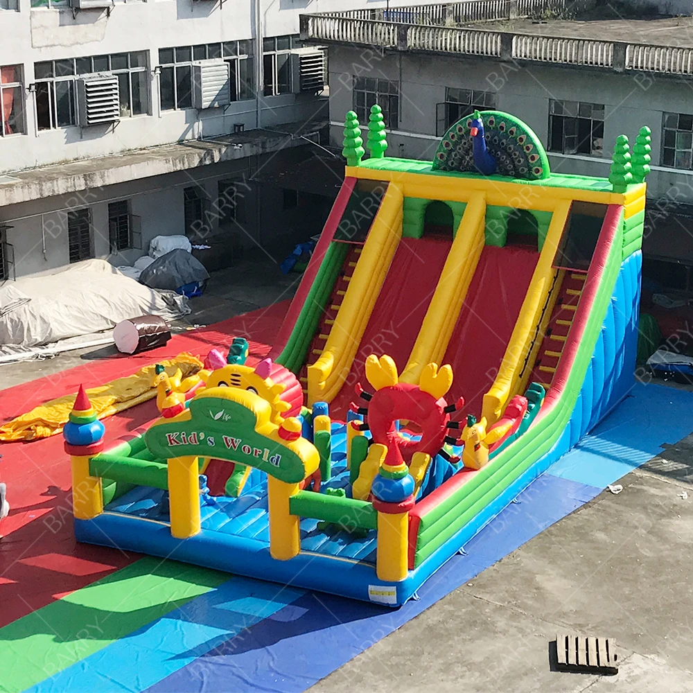 Kids inflatable Bouncy castle flower vegetable inflatable funcity playground theme park obstacle