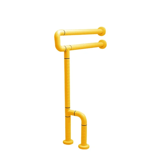 Durable Steel Support for Bathtub Accessibility & Elderly Care Nylon-Coated Urinal Lift-Up Safety Grab Bar