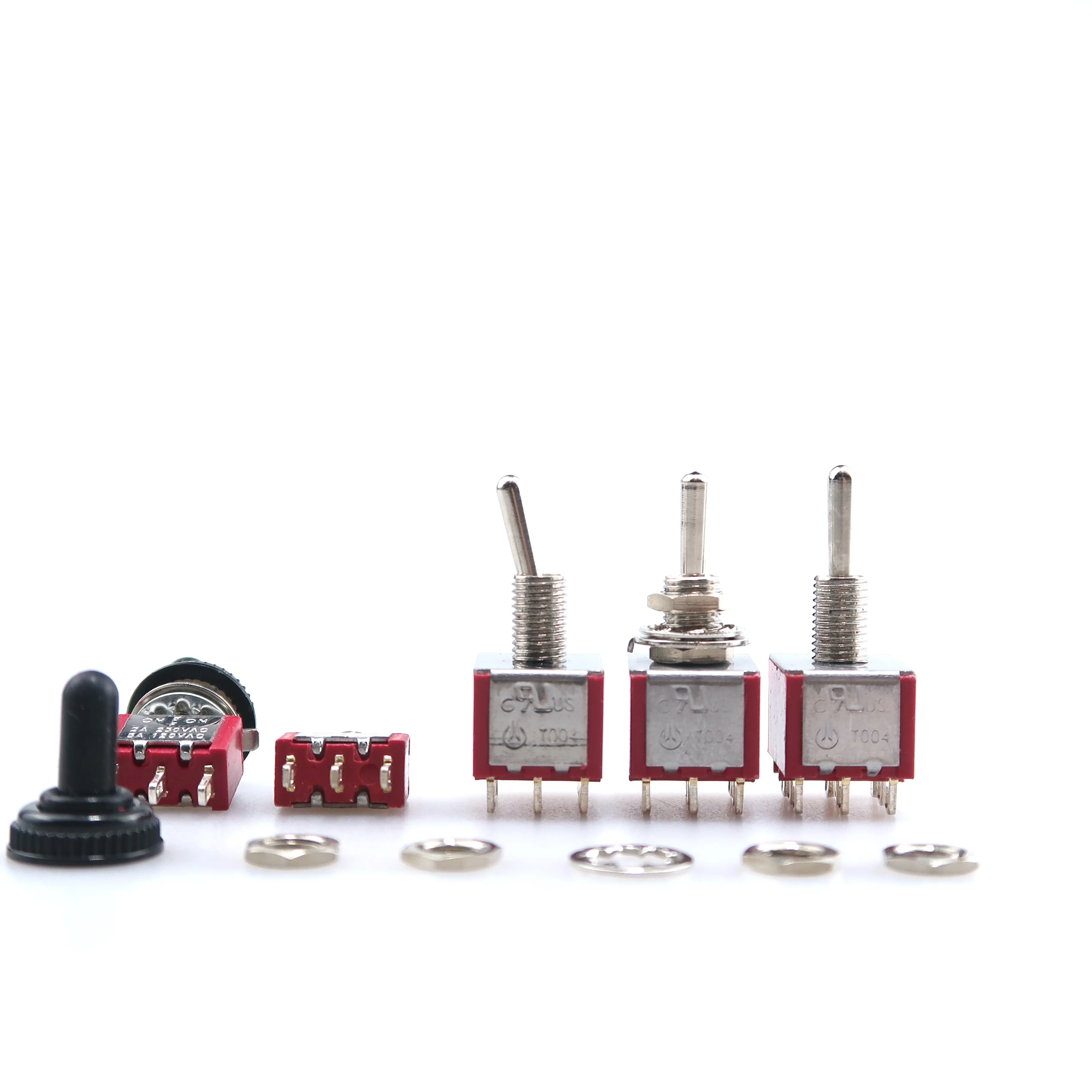 MTS-103 красный PCB SPDT ON OFF при ношении, водонепроницаемая шляпа-качак, переключатель переключения 3pin9pin12pin