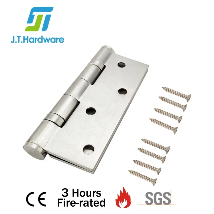 CE Fire Rated Stainless Steel Metal 2 Ball Bearing Butt Wooden Door Hinge
