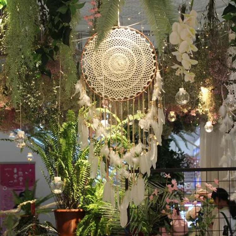 Hot Selling Dream Catcher Handmade Feathers Wedding Decor Wall hanging Large Wall Hanging Indian Feathers Big Dream Catcher