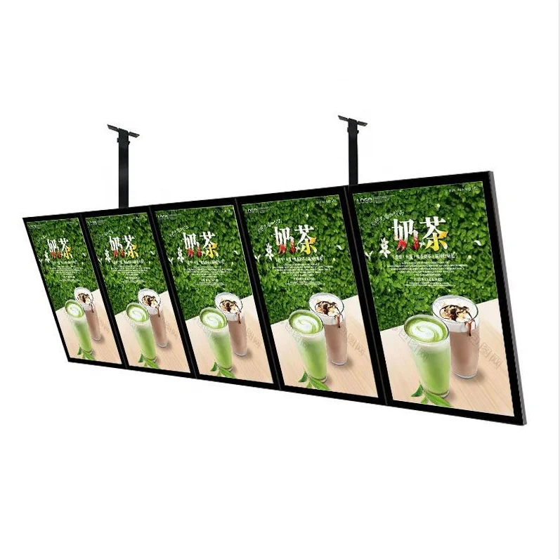 
Customized Restaurant menu board slim LED TV advertising light box display 