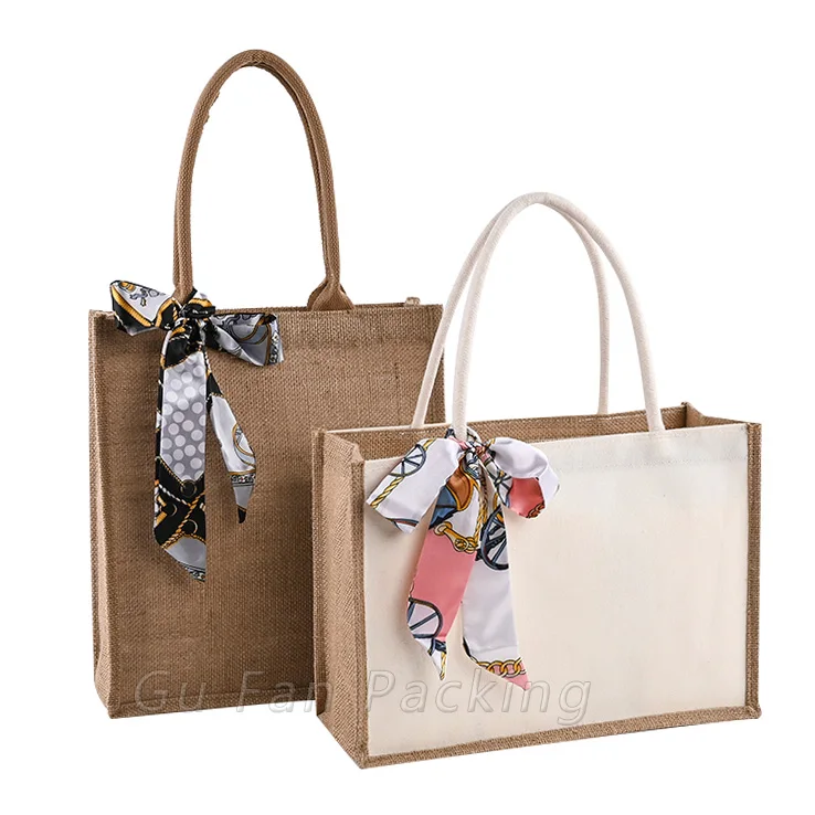 Wholesale design promotional cotton canvas with logo bags jute beach market tote bag
