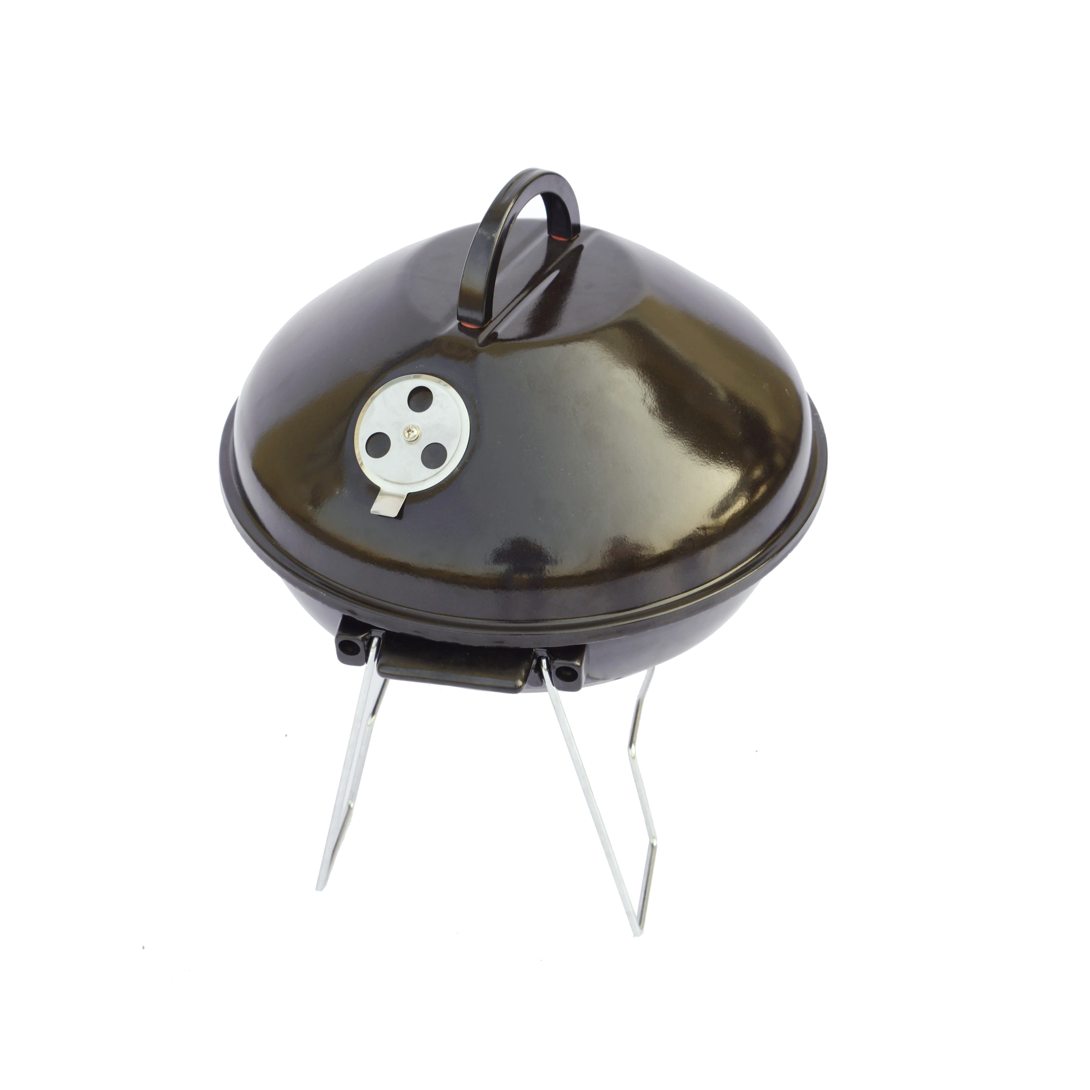 Portable Small Round BBQ Grills 14 Inch Apple Oven Family BBQ Charcoal Grill