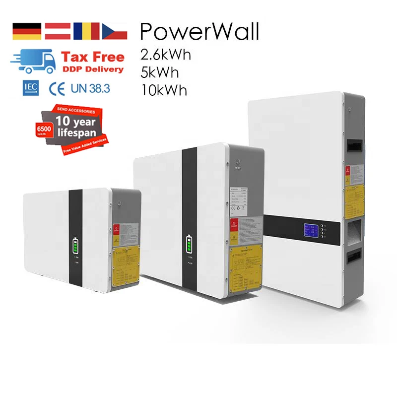 Free DDP Shipping 5kWh 10kWh 48V 100Ah 200Ah Tesla PowerWall LFP Deye Growatt Battery Power Wall Mounted Lithium Ion Batteries