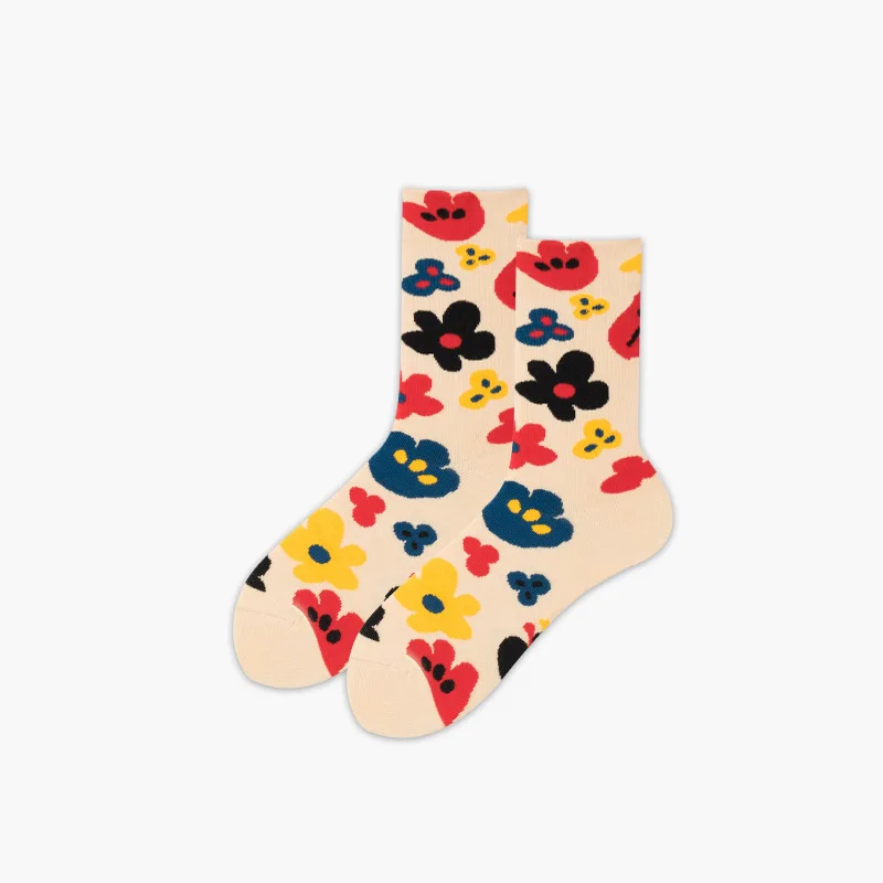 Fashion Beautiful Daisy Flower Pattern Socks