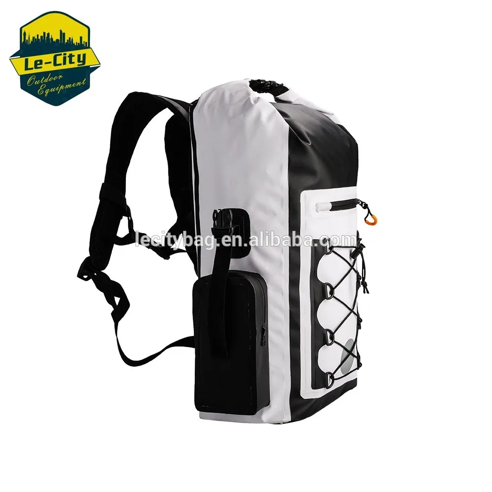 PVC 30L rolltop soft ice waterproof leakproof insulated cooler backpack