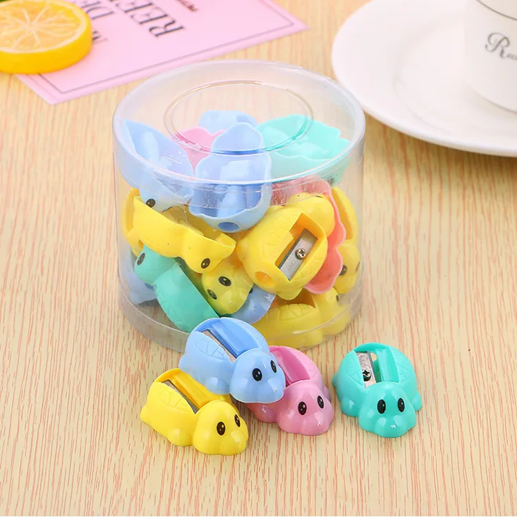 Cute Candy Color Plastic Sharpener, Cartoon Shape Cheap Pencil Sharpener For Students